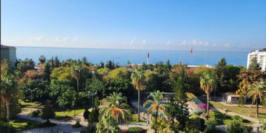 Spacious 2+1 Apartment with Full Sea & Park View – Just 100m from the Beach