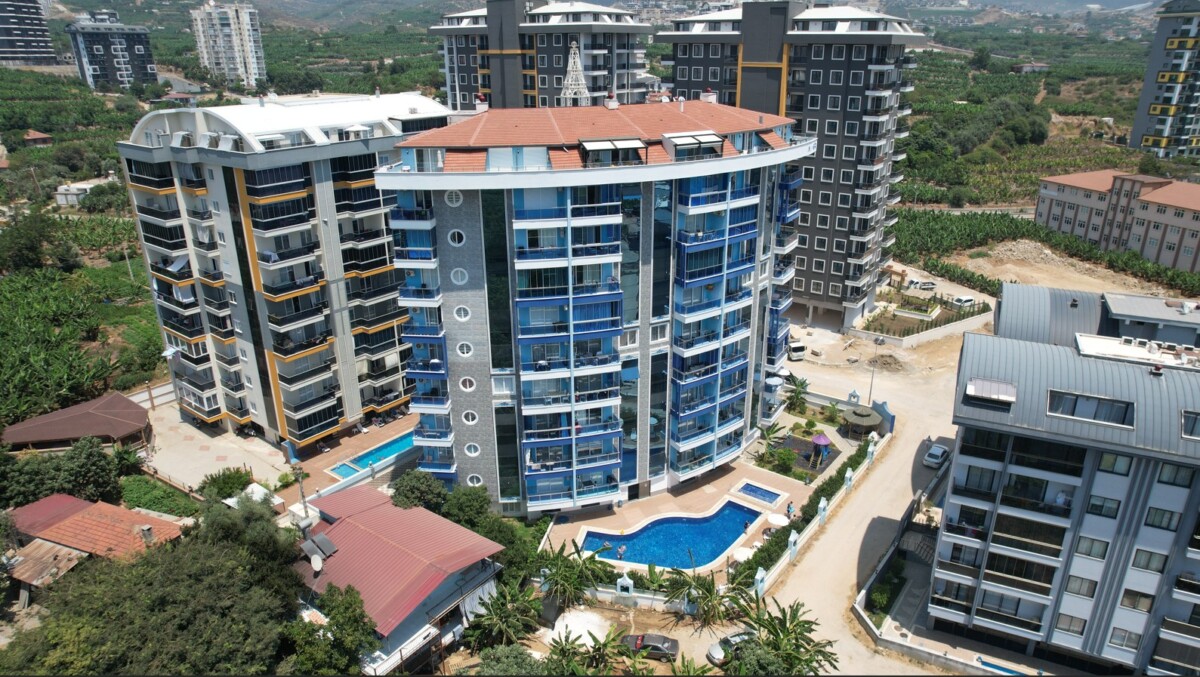 Modern 1+1 Fully Furnished Apartment in Blue Tower, Mahmutlar – Ideal Investment or Vacation Home